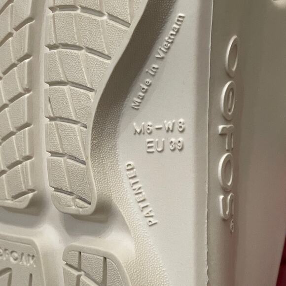 OOFOS OOahh Slide Sandals | Women’s 8, Men’s 6, OOfoam Comfort Chalk White - Picture 5 of 13